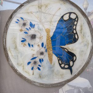 Butterfly on Wood 25 inch round $450.00 Butterfly on Wood 25 inch round $450.00